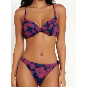 Tory Burch Women's Tropical Floral Bikini Set Multicolor Size M
